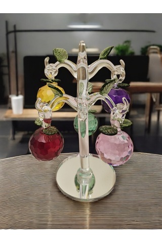 Özel Kristal Kesim 5'li Üzüm Dekoratif Obje