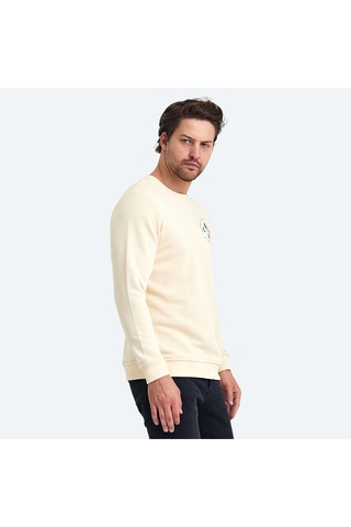 The Crow LIFE Erkek  Bej Sweatshirt