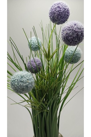 Gerçekçi Yapay Çiçek 45cm Saksılı Model-7 Çok Renkli