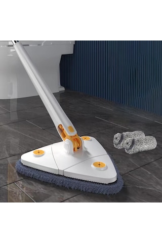 Neevoyu Ev İçin Üçgen Tip Otomatik Sıvı Alıcı Mop - Pratik Kullanıma Uygun, Temizliği Kolaylaştırır 2 Bezi