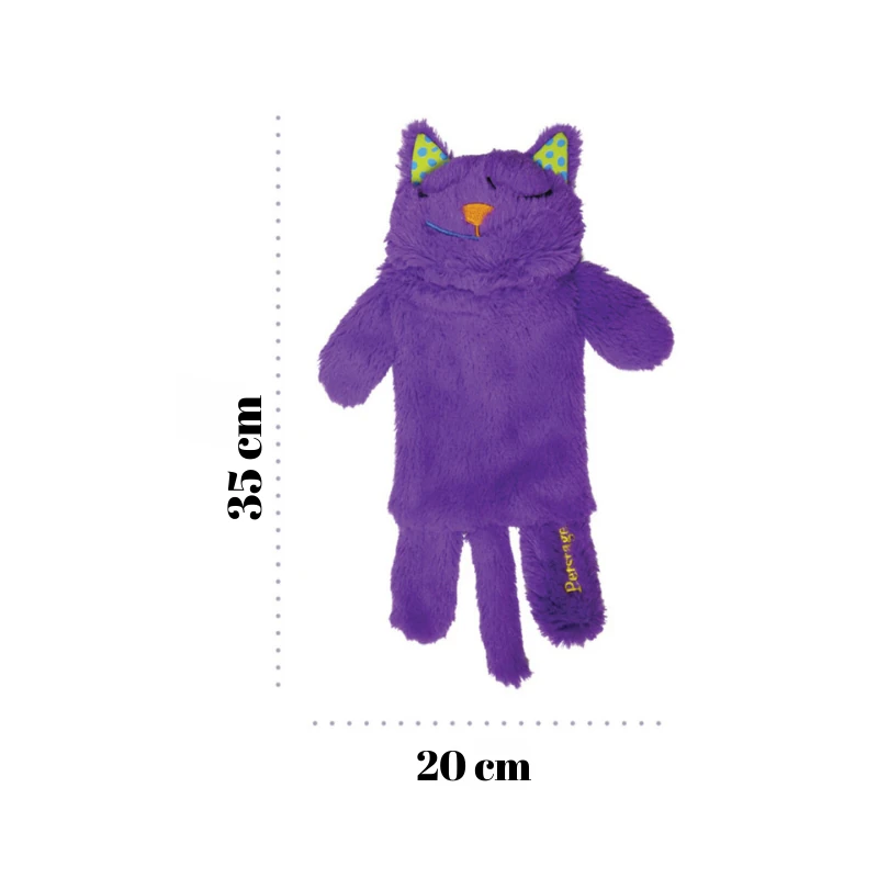 Hırıltı Sesli Purr Pillow Mırıldayan Kedi Peluş Sarılma Oyuncağı - Sesli Ve Titreşimli