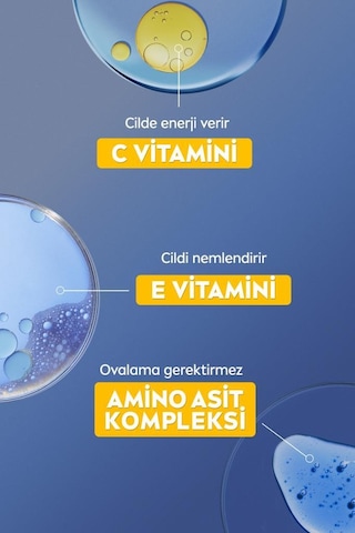 Aydınlatıcı Micellar Makyaj Temizleme Suyu 200ml, Serum Etkili, C Vitamini,parlak Cilt