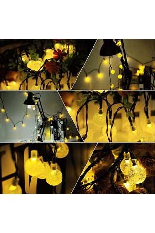 Ruicoo Sokağa Uygun Su Geçirmez Sarı Led Edison Toplu Bahçe Işık Zinciri