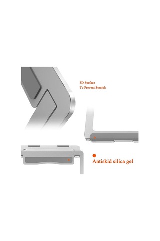 56-a Taşınabilir Masaüstü Dizüstü Standı Alüminyum Alaşımlı Dizüstü Soğutma Yükseltme Braketi