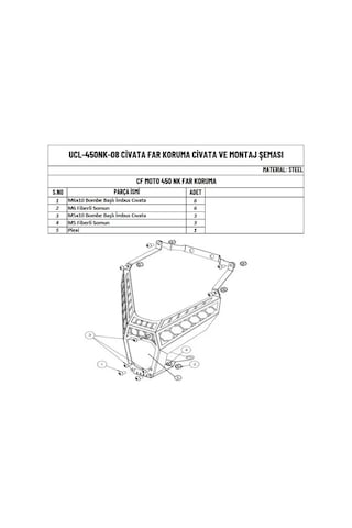Cfmoto Far Koruma Demiri Headlıght Protectıon Cf Moto Nk 450