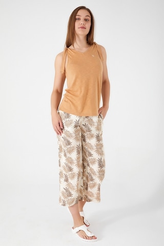 Laces Kadın Kapri Takım-camel Çok Renkli Beyaz