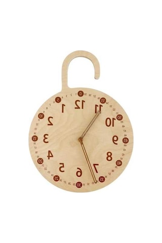 Pazly Suntek Saati Pille Ofis Modern Duvar Dijital Çalışan B2 Ahşap-b2 Ahşap Fp Çok Renkli