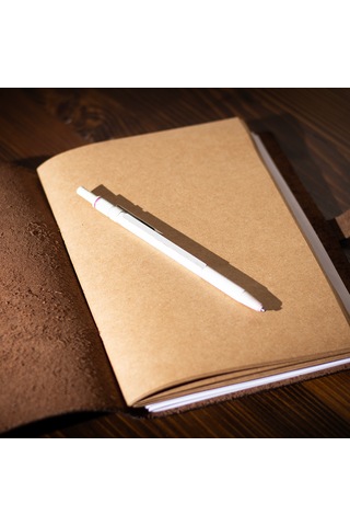 Kişiye İsme Özel Hakiki Deri A5 Defter / Ajanda Kestane