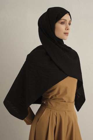 Armine Siyah Pamora Şal 01 Siyah