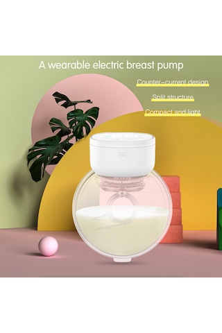 My-376 Taşınabilir Ellere Serbest Elektrikli Göğüs Pompası Sessiz Görünmez Göğüs Pompası 3 Mod 9 Emme Seviyesi 180ml Kapasite