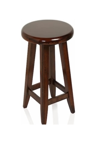 Ceviz Ahşap Bar Taburesi 60 CM