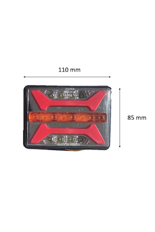 2 Adet Fonksiyonel Neon Led Stop/Sinyal lambası Kamyon-Römork-Karavan 12-24 Volt
