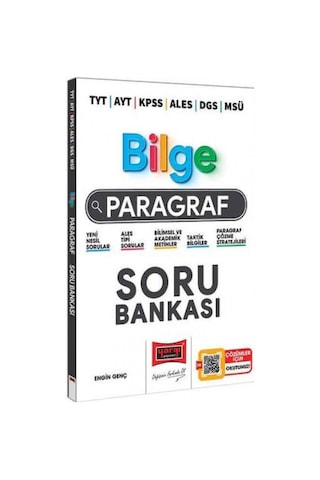 TYT AYT KPSS ALES DGS MSÜ Bilge Paragraf Soru Bankası - Engin Genç - Yargı Yayınları TYT AYT KPSS ALES DGS MSÜ Bilge Paragraf Soru Bankası - Engin Genç - Yargı Yayınları