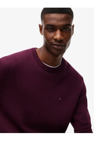 Tommy Hilfiger Tjm Slım Ess Sweater Ext Erkek Mor Kazak - Dm0dm21787