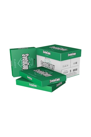 Svetocopy Classic A4 Fotokopi Kağıdı 80 G 1 Koli 5 x 500 Sayfa Beyaz