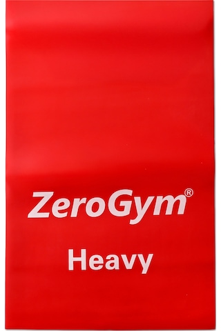 Zerogym Egzersiz Bandı Pilates Bandı, 150cmx15cmx0,65cm Kırmızı Ağır Kırmızı