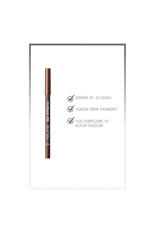 Note Cosmetique Silk Tattoo Liner Suya Dayanıklı İpeksi Jel Göz Kalemi 02 Espresso