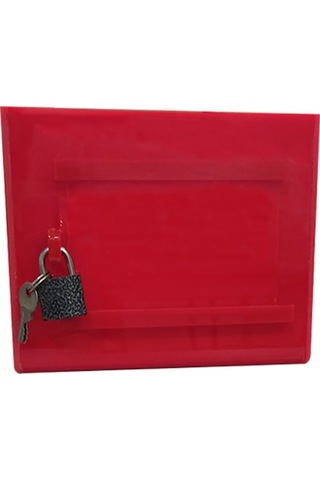 Pleksi Tip Box Bahşiş Kutusu Kırmızı 15x10xh12 Cm