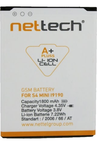 Teknonet Samsung Galaxy İ9190 S4 Mini Uyumlu 1800 Mah Batarya