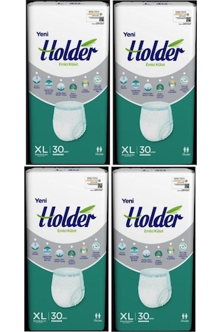 Holder Emici Külot Yetişkin Hasta Bezi X Large 30 X 4 Adet Diğer