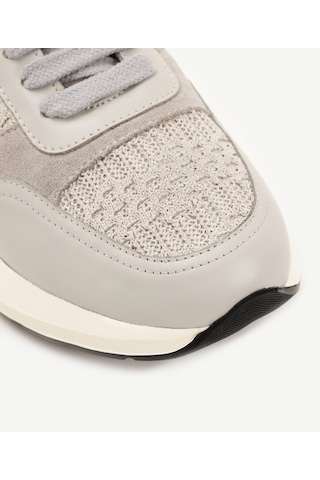 Yargıcı Triko Detaylı Sneakers 25ykay4084x 005 Gri