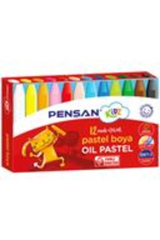 Kidz Pastel Boya 12 Renk Kutulu 98060 2 Paket Karışık Çok Renkli