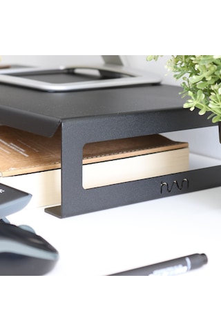 HansdoSms3bl Metal Monitör Laptop Standı Siyah