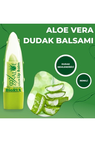 Biorlx % 99 Aloe Vera Lip Balm Dudak Dolgunlaştırıcı 3.5 G Kırmızı