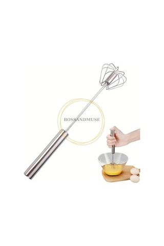 Bossandmuse 8 Parça Pasta Seti Metal Kek Kalıbı 6'lı Mufin Silikon Kek Kalıbı Yumurta Çırpıcı Gri