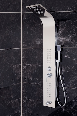 Decordem Banora Infinity Lux Duş Paneli, 5 Fonksiyonlu, Krom