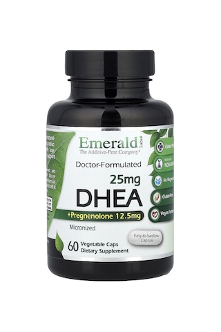 Emerald Laboratories, Dhea + Pregnenolone, 60 Vegetable Caps