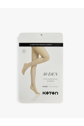 Koton 40 Den File Külotlu Çorap Ten Rengi 6wak81065aa Ten Rengi