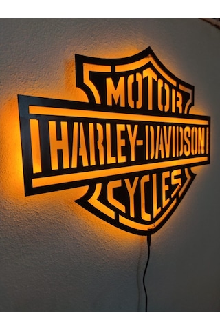 Harley Davidson Led Işıklı Tablo (528858588)