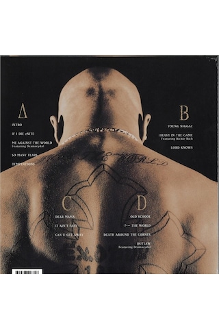 2pac - Me Against The World - Plak