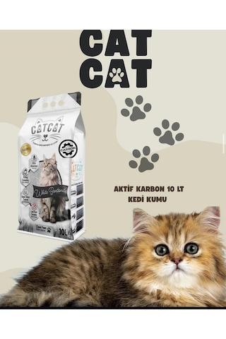 Catcat Aktif Karbon Kokulu Kedi Kumu 10 Lt