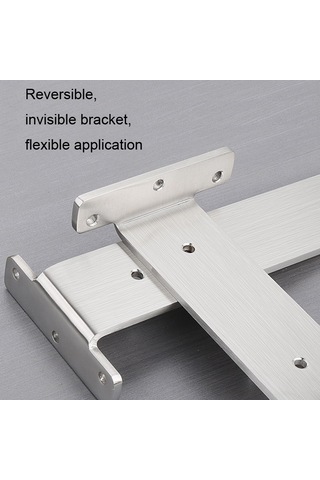 Sones 250mm 5.5mm Kalınlığında Paslanmaz Çelik Üçgen Braket Kitaplık Bölme Plakası