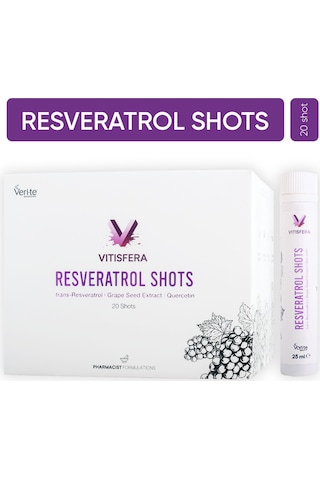 Vitisfera Resveratrol Shot Orman Meyveleri Aromalı 20 x 25 ML