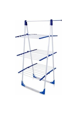 Doğrular Perilla Trivela 3 Katlı Çamaşır Kurutmalık Beyaz - Mavi