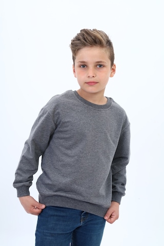 Toontoy Kids Toontoy Erkek Çocuk Baskılı Sweatshirt Antrasit Melanj