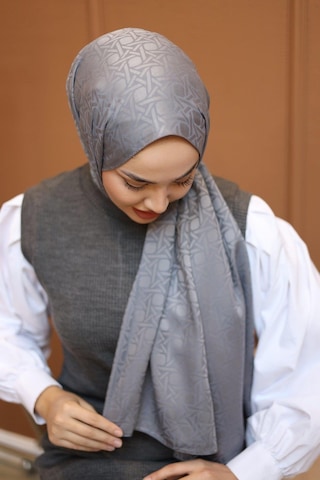 Silk Home Deluxe Şal - Gri - Gri