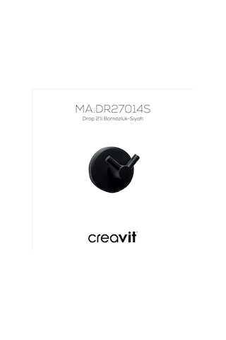 Creavit DR27014S Drop 2'li Bornozluk-Siyah