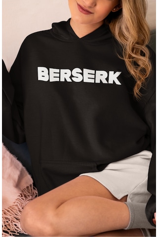 Sevbano Berserk Guts Anime Sırt Baskılı Unisex Oversize Penye Hoodie Siyah