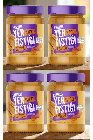 %100 Yer Fıstığı Ezmesi 350 Gr X 4 Adet %100 Yer Fıstığı Ezmesi 350 Gr X 4 Adet