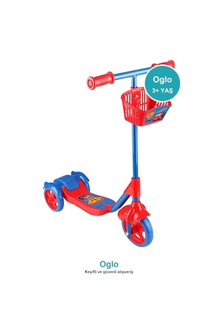 Çocuk Scooter 3 Tekerlekli Frenli Sepetli Dengeli İlk Scooter, Ayarlanabilir Gidon 3+ Yaş Kırmızı Çocuk Scooter 3 Tekerlekli Frenli Sepetli Dengeli İlk Scooter, Ayarlanabilir Gidon 3+ Yaş Kırmızı
