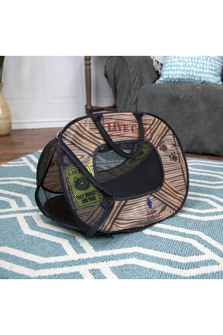 Qianfan Fermuarlı Kedi Taşıyıcı - Katlanabilir Seyahat Kedi Bej