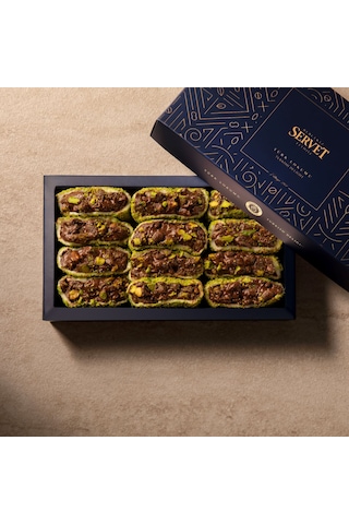 Servet Çikolatalı Antep Fıstıklı Sarma Lokum 500 G