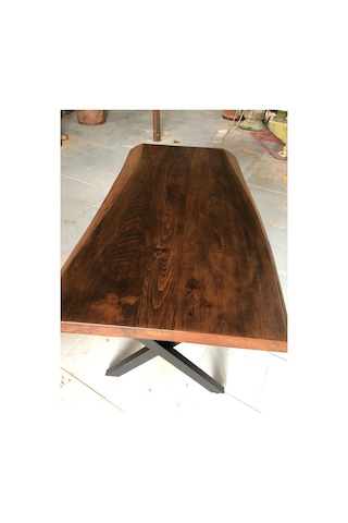 Bintaşmobilya Kütük Masa Ceviz Rengi 120X75.Cm