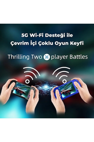 Rg40xx H Retro El Oyun Konsolu 64 Gb Siyah - 4.0 İnç Oca Ips Ekran Rgb Işıklı Çift Joystick H700 İşlemci 5g Wi-fi Hdmı Bluetooth Psp, Ps1, Dc Destekli