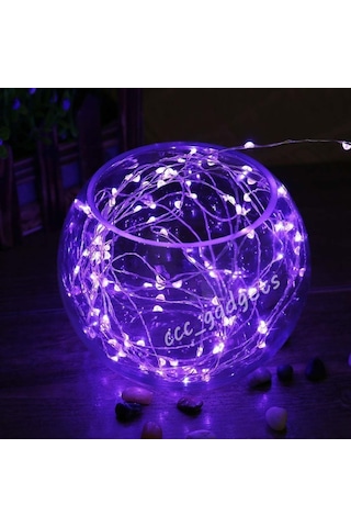 Purple Christmas Led Light 2 Metre Mor Pilli Led Işık Noel Işığı Parlak Peri Led Işık