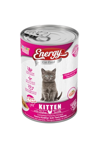 Energy Tavuklu Yavru Kedi Maması 10 x 415 G